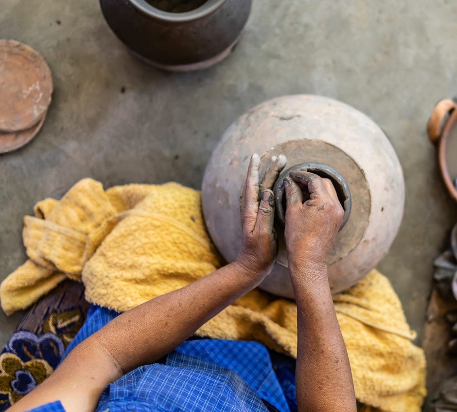 black clay pottery