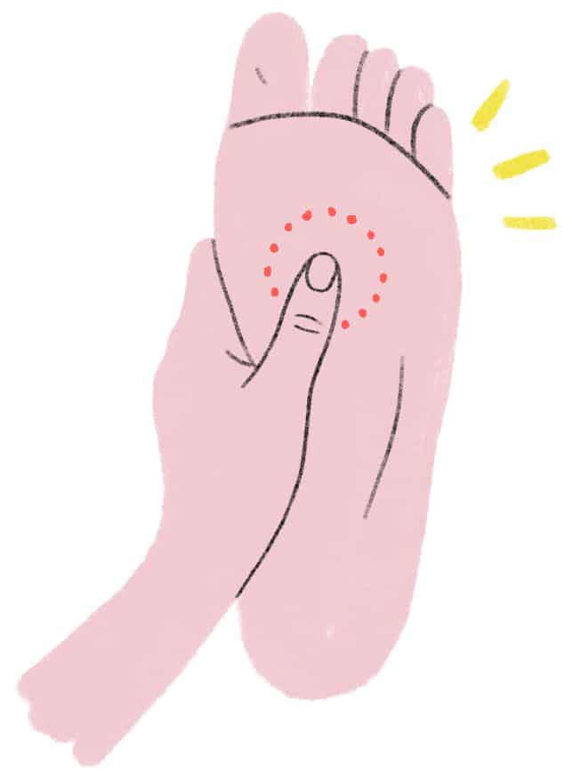 foot rub illustration