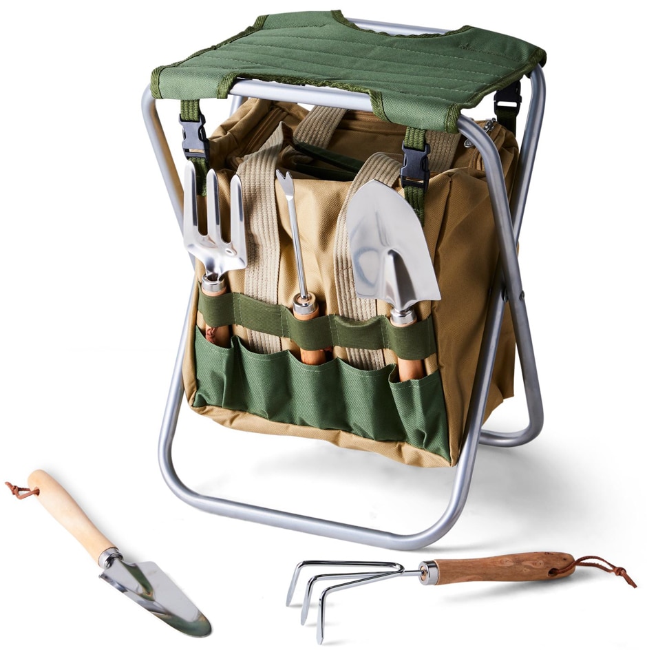 picnic time essential garden seat & tool kit