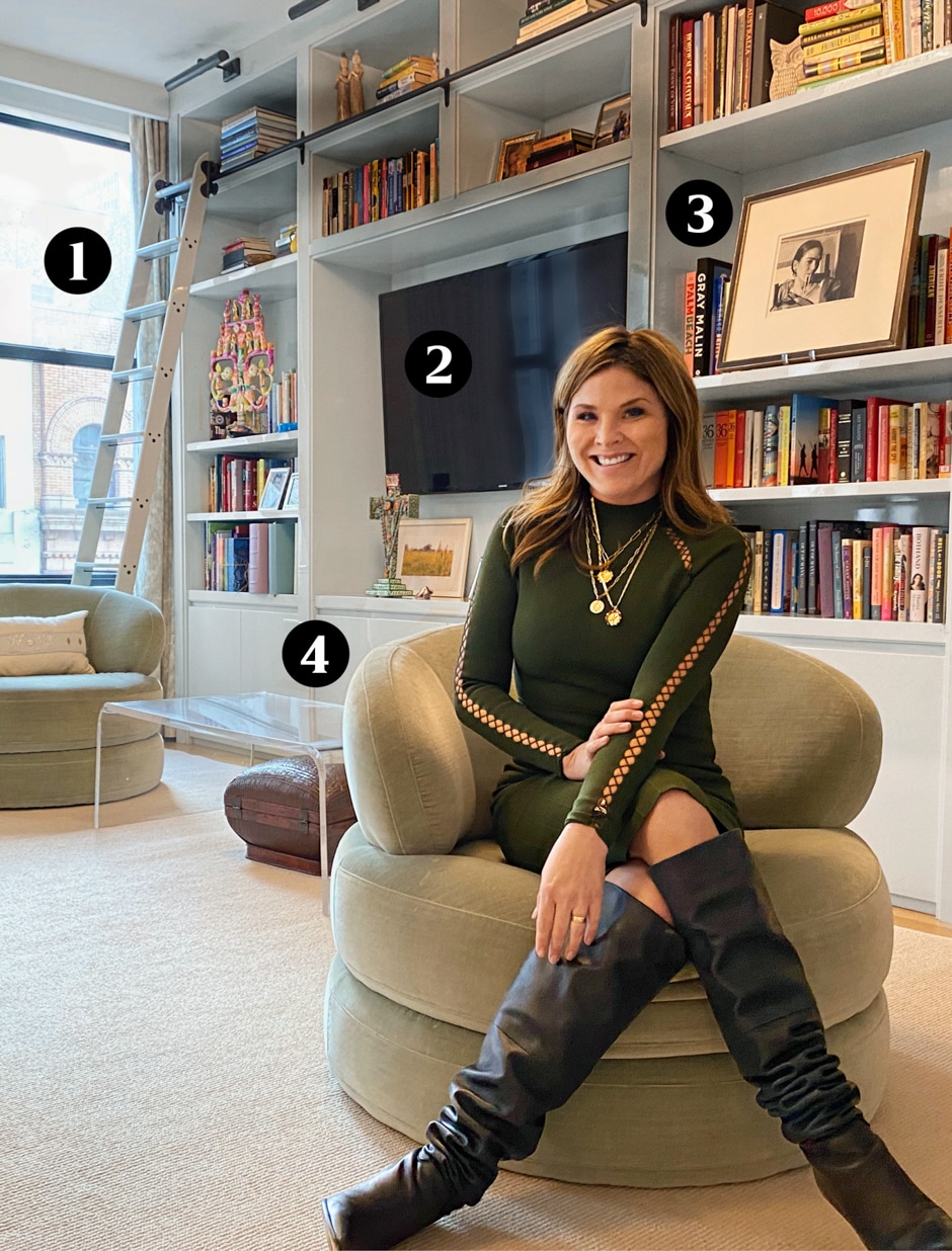 jenna bush hager in library with numbers