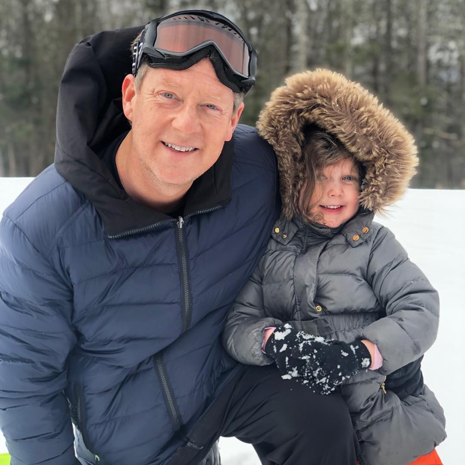 michael and vale in snow gear