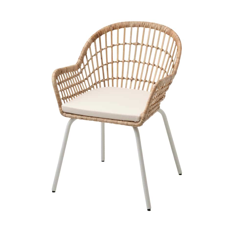 nilsove/norna chair with wicker top