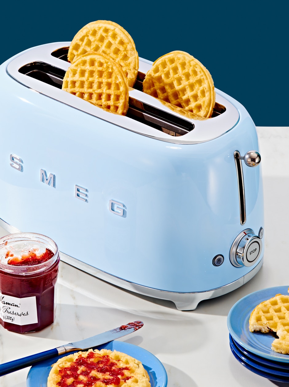 pastel blue smeg toaster