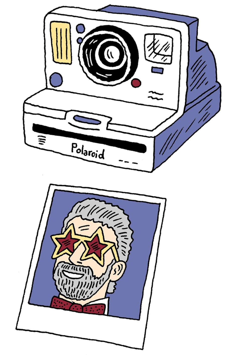 polaroid camera illustration