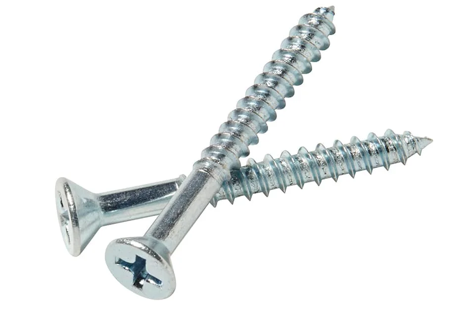 two silver screws