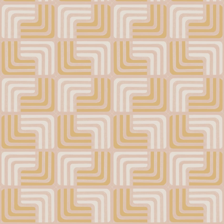 orange and pale pink tan two step wallpaper