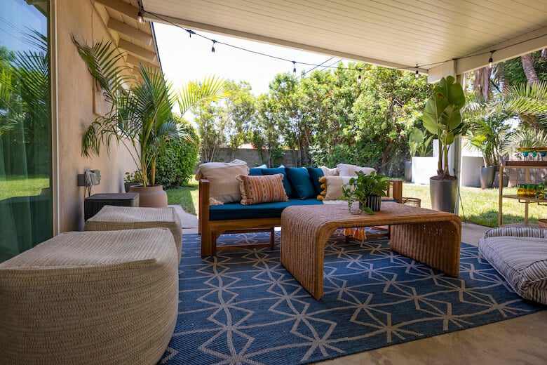 back patio of home for ginger and alex in Property Brothers Forever Home