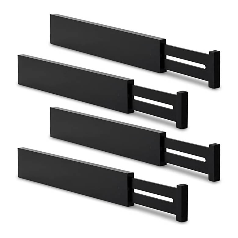 Set of four drawer dividers