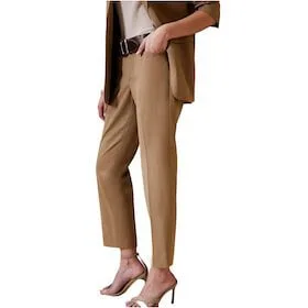 Tan ankle pants