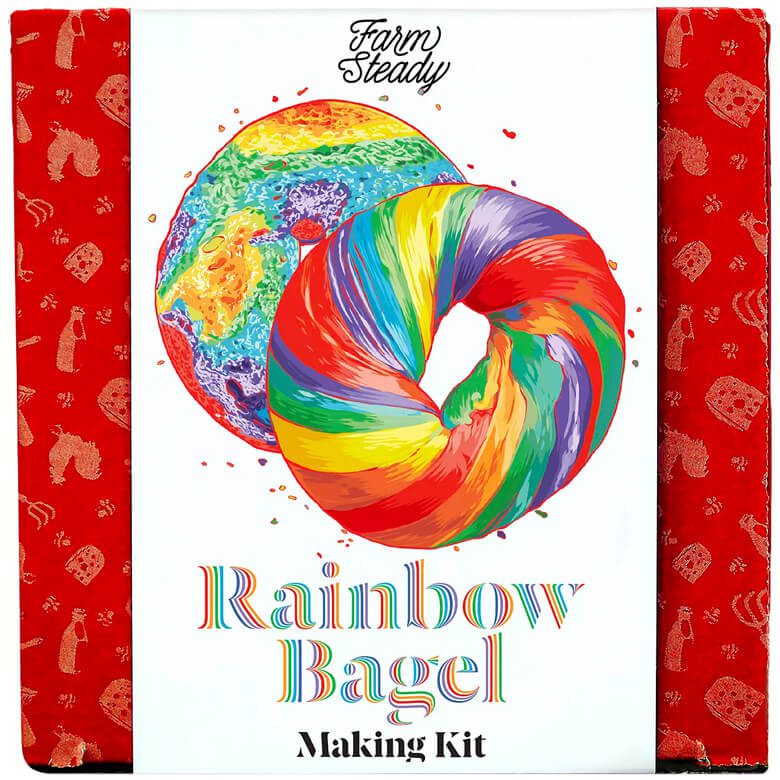 Rainbow bagel making kit