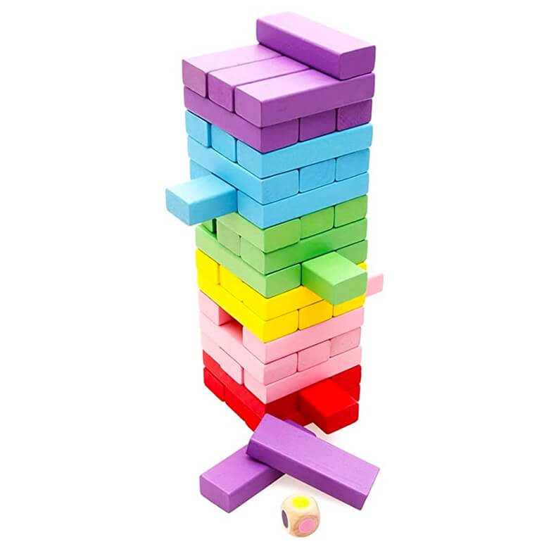 Colorful Jenga Game