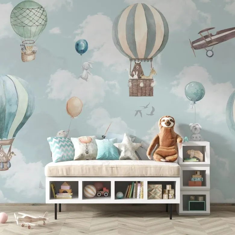 https://www.drewandjonathan.com/wp-content/uploads/2023/09/Kids-Room-Wallpaper-WallpaperPeakShop-Hot-Air-Balloon-Wallpaper.jpg