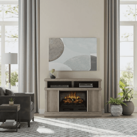 Meyerson Freestanding Console Electric Fireplace