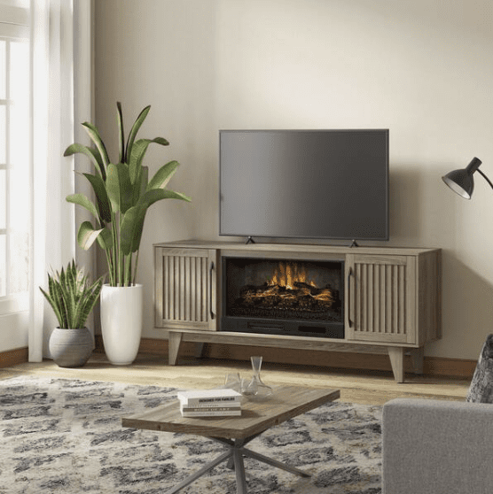 Rosalie 65″ Freestanding Console Electric Fireplace