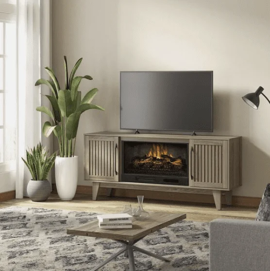 Rosalie 65″ Freestanding Console Electric Fireplace