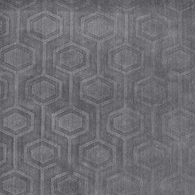Grey geometric wool rug