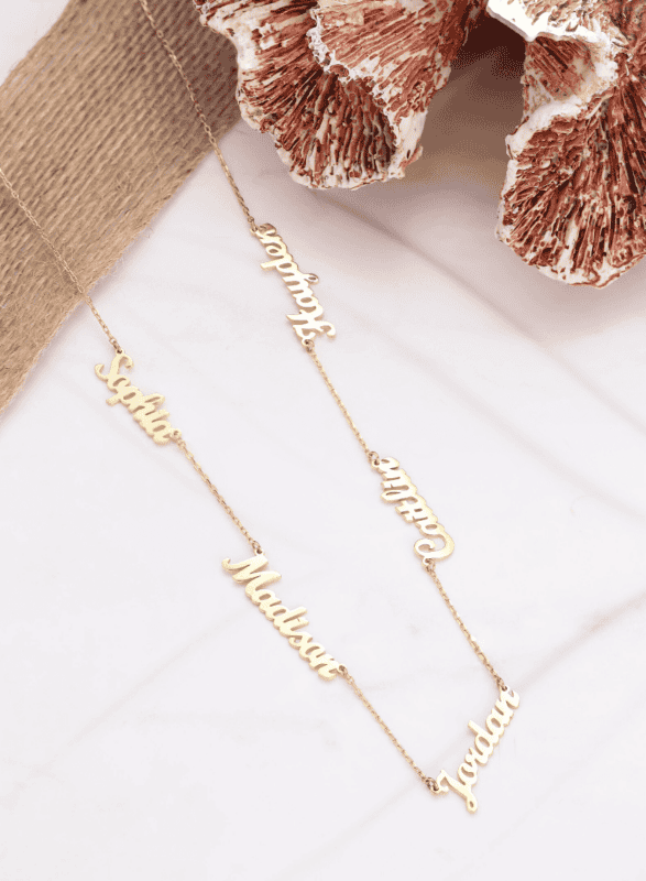Gold Hill Jewelry Family Names Necklace