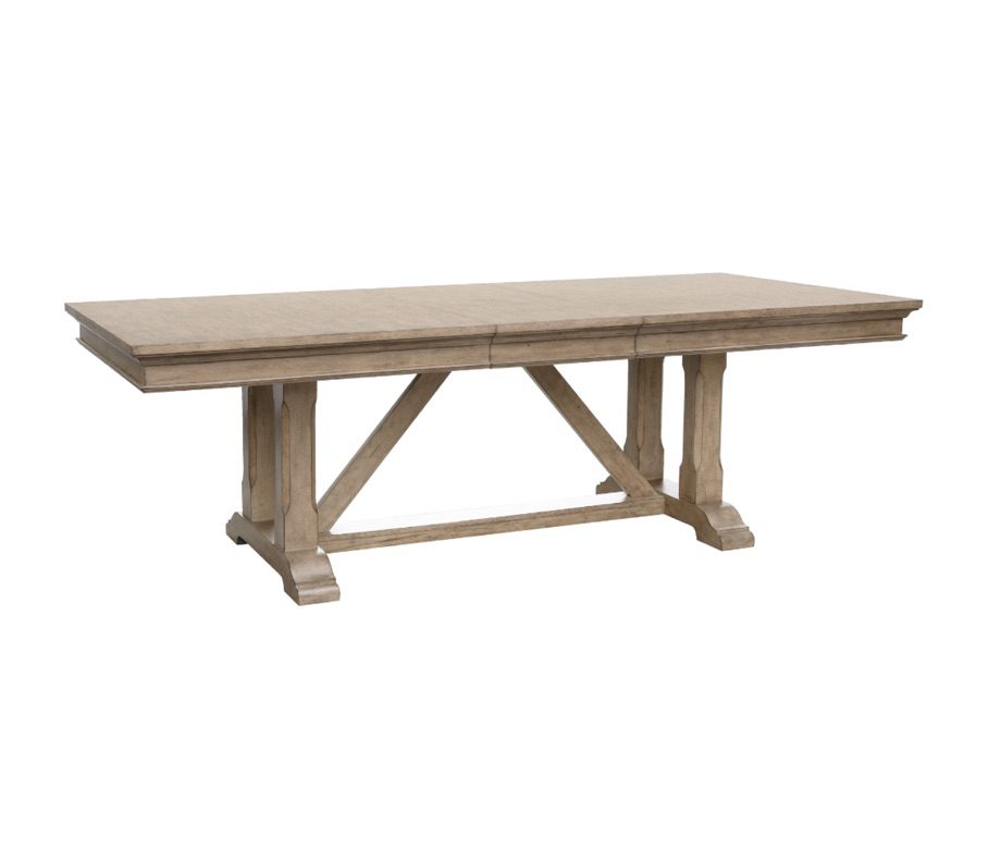 Summit Extendable Trestle-Base Dining Table