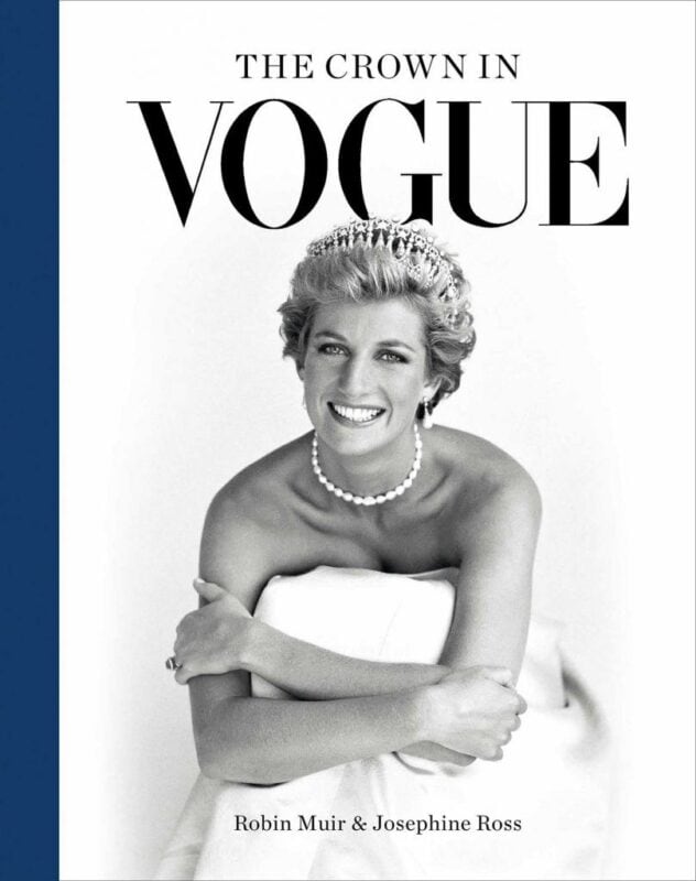 Magazine cover: "THE CROWN IN VOGUE" with Diana, Princess of Wales