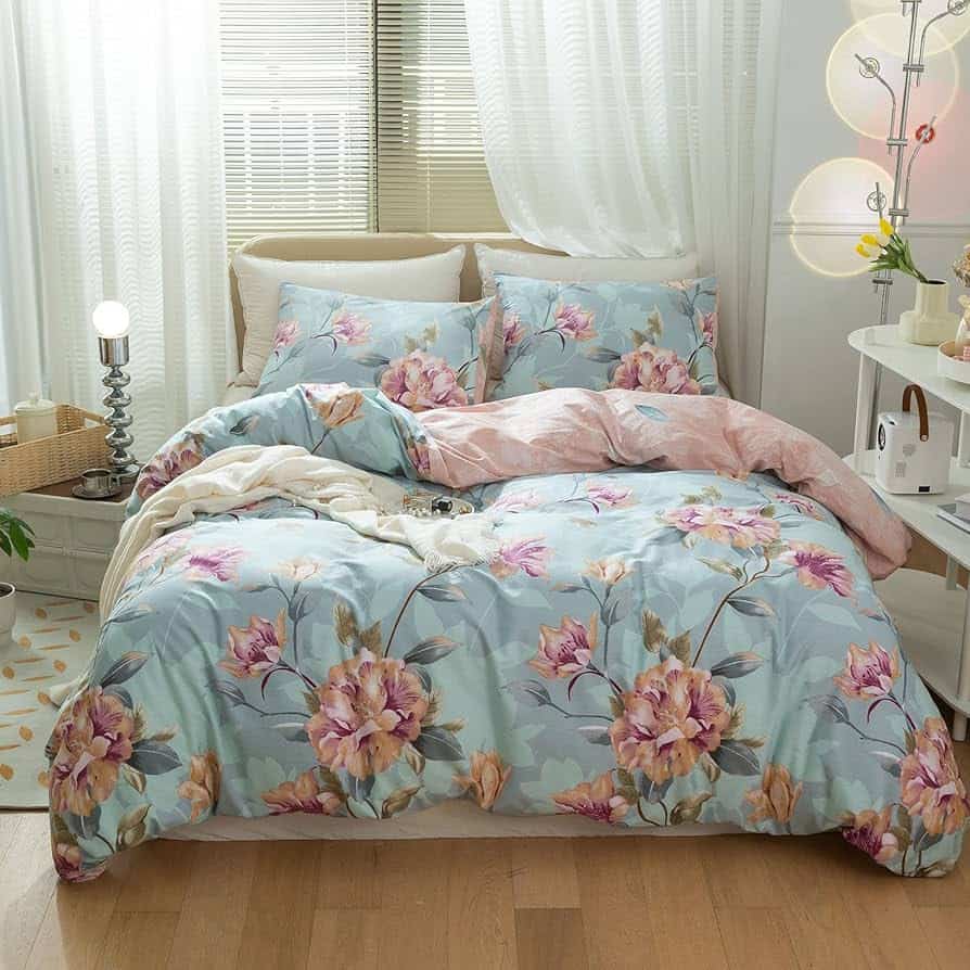 VClife Floral Duvet Cover