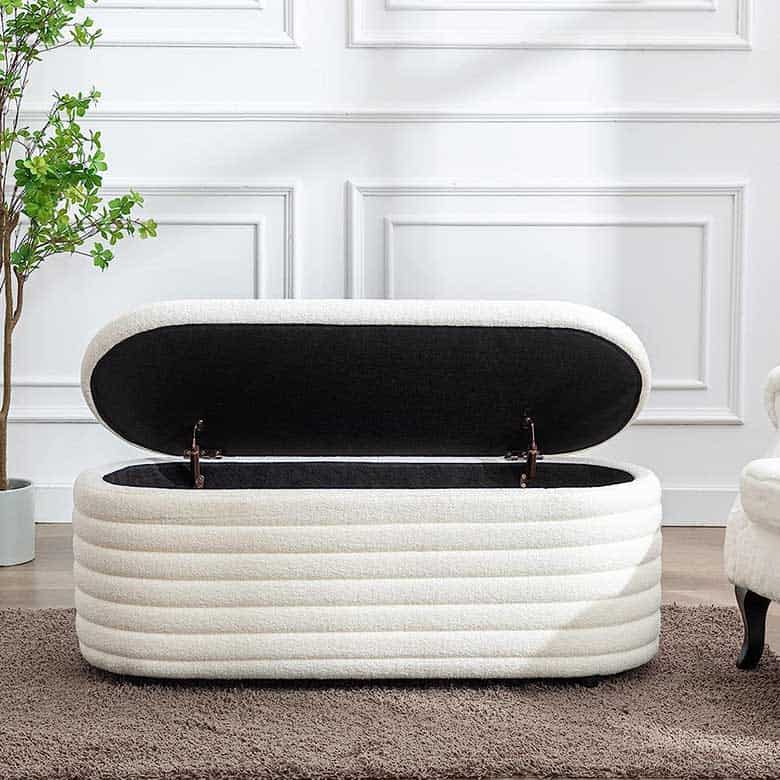 Shop Ottomans and Poufs That Offer Extra Storage and Seating