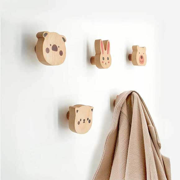 Animal hooks for wall