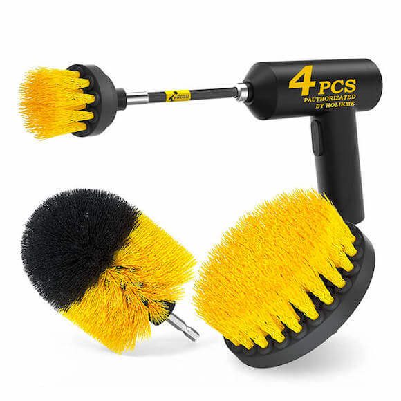 Drill cleaning brush set