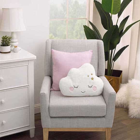 Cloud pillow on chair