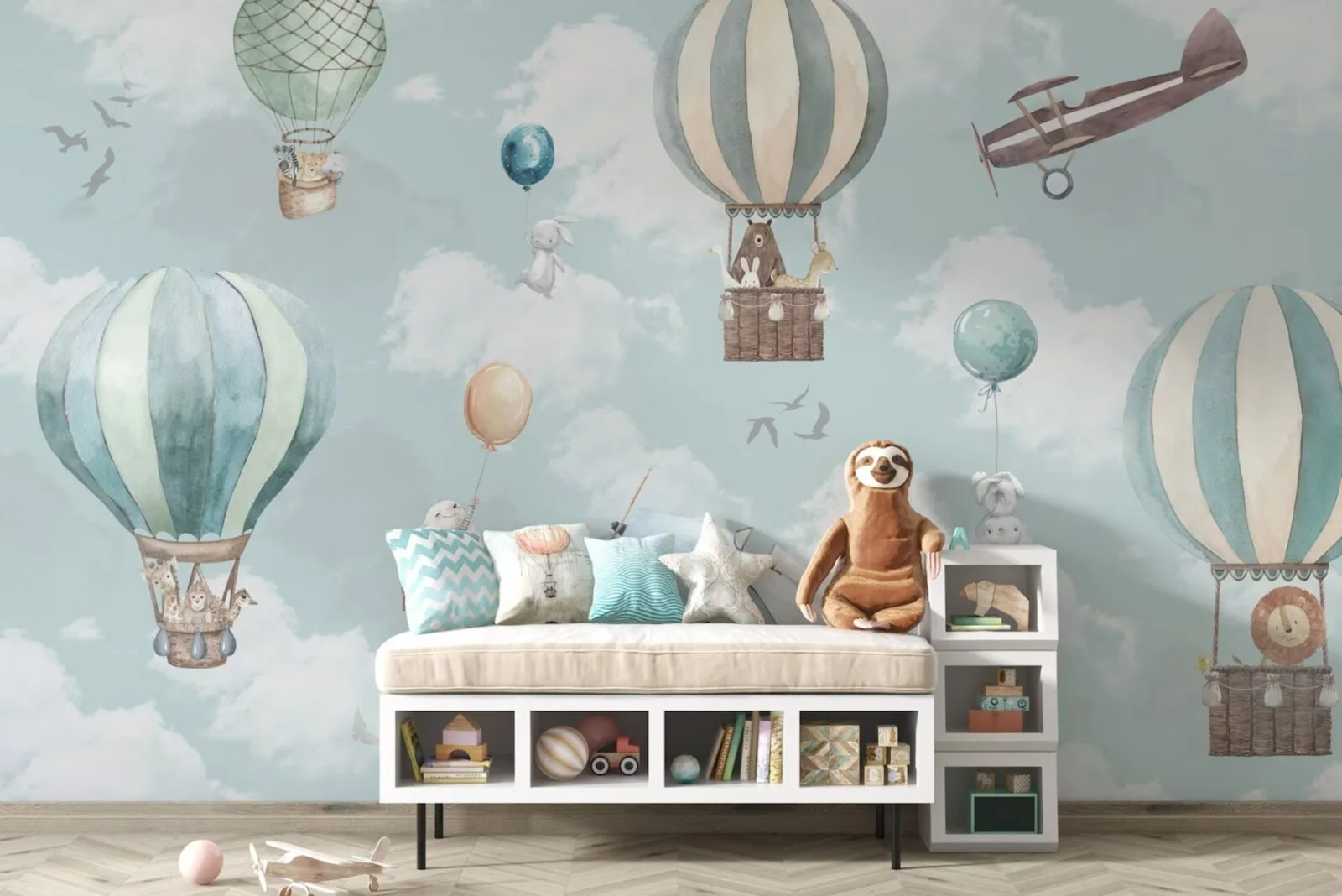 WallpaperPeakShop Hot Air Balloon Kids Wallpaper