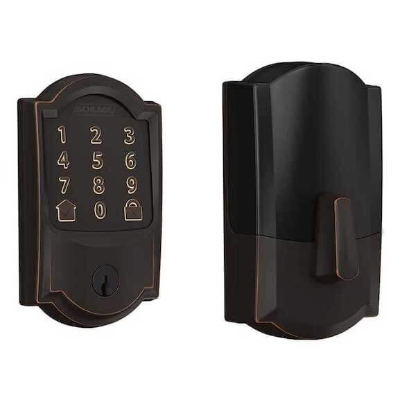 Smart lock for door with keypad