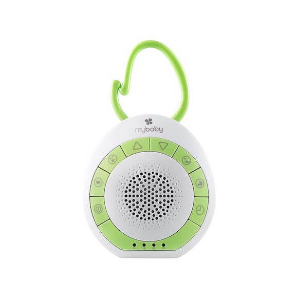 green and white sound machine for stroller