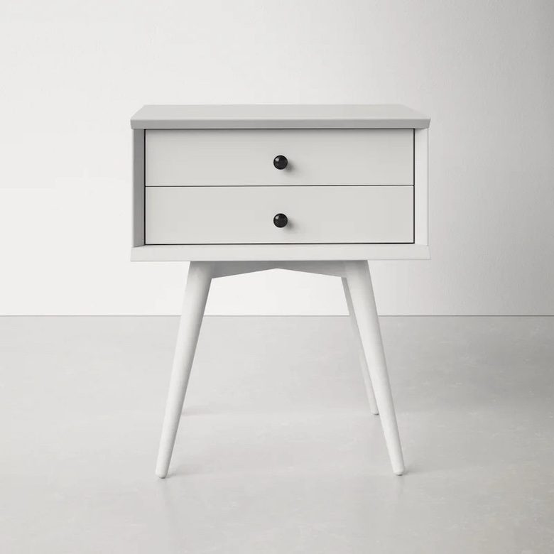 All modern white on sale nightstand