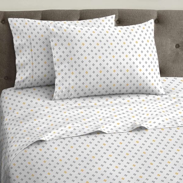 Scott Living Dotted Hygro Cotton Queen Sheets Drew & Jonathan