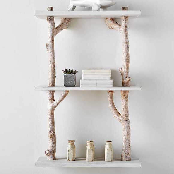 Woodland three-tiered shelf