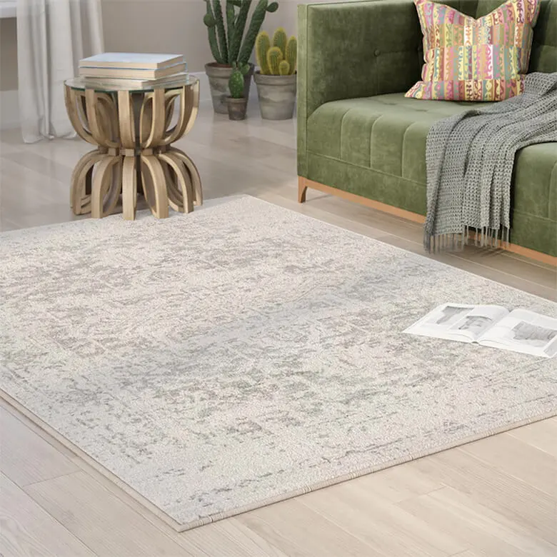 Neutral area rug