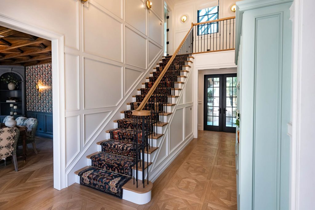 stair runner carpet in jonathan and zooey's park house
