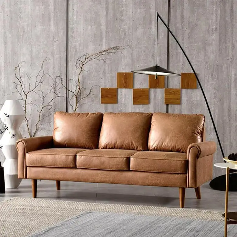 vegan leather couch