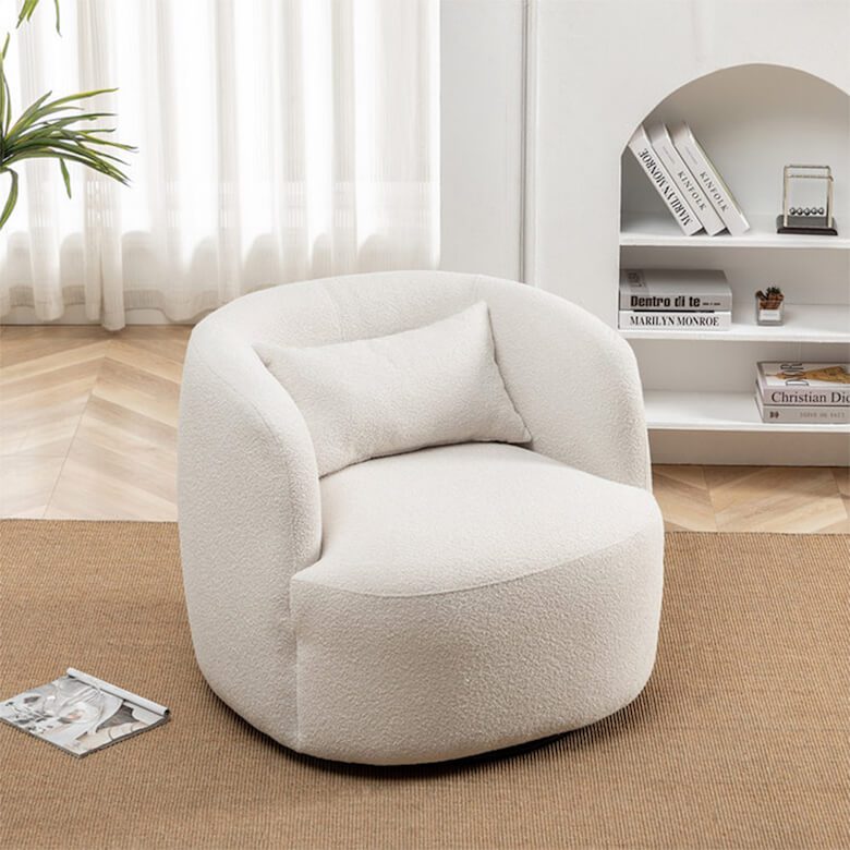 White arm chair