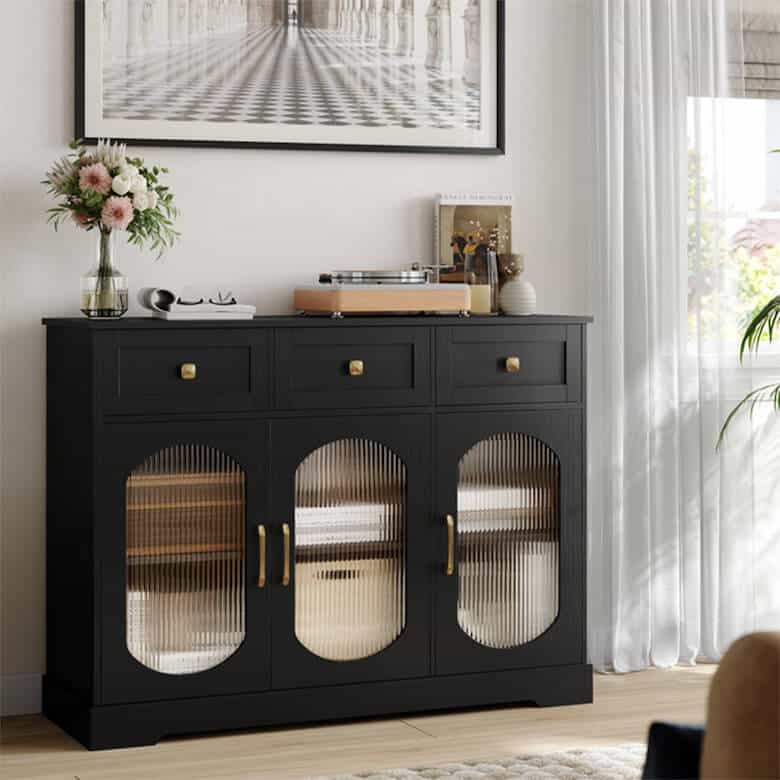 Black sideboard