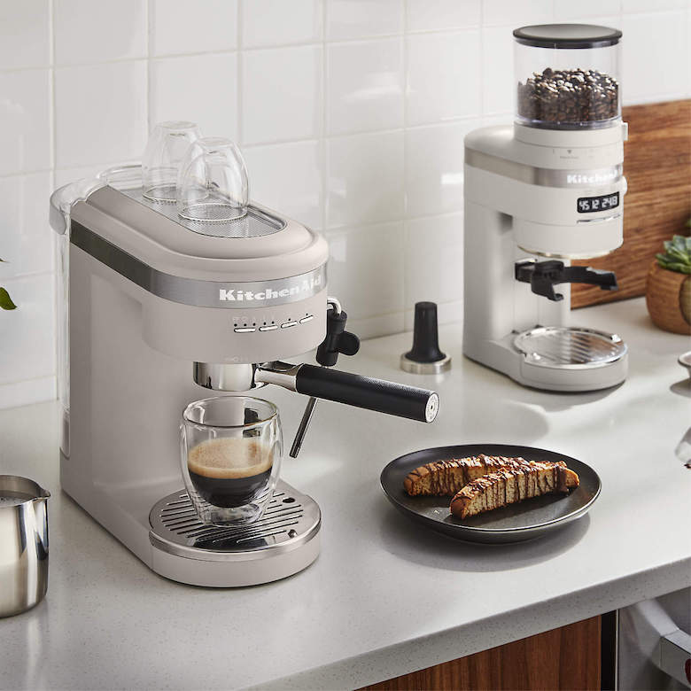 KitchenAid ® Espresso Machine and Burr Grinder Set in Milkshake