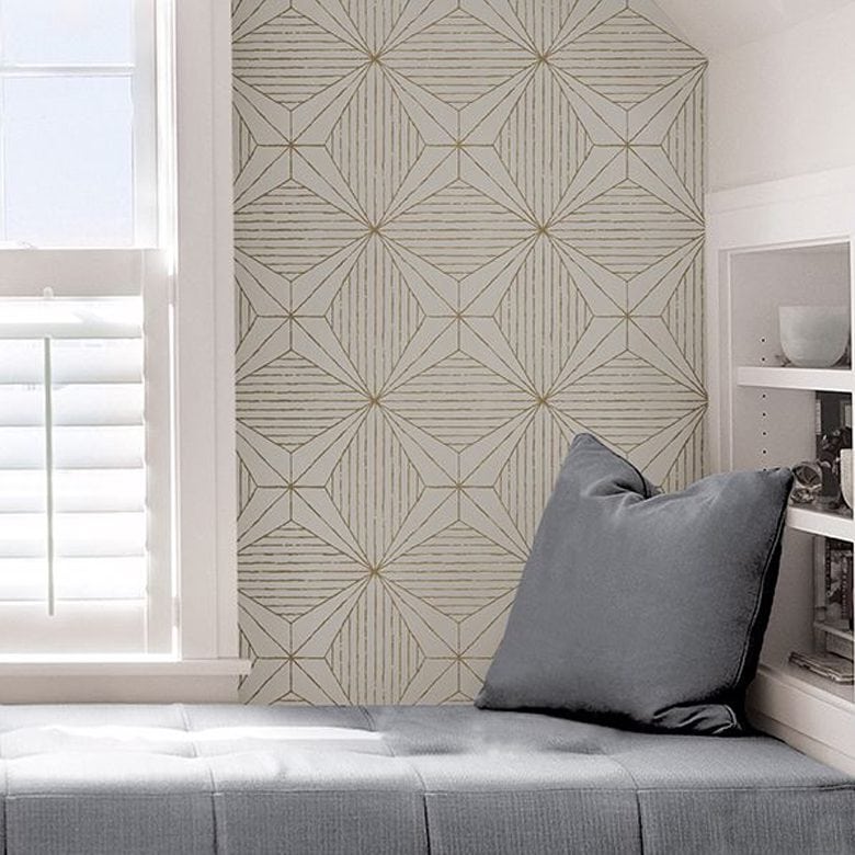 Scott Living Gold Aurum Self Adhesive Wallpaper