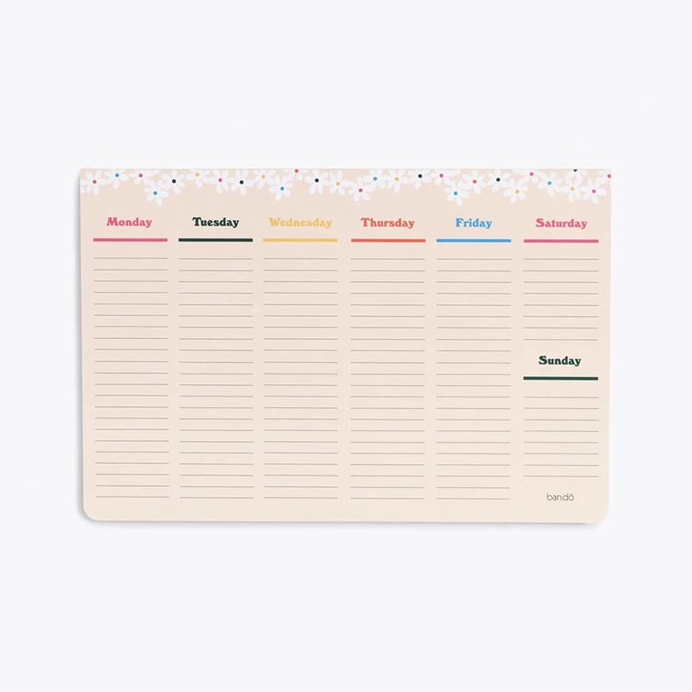 ban.do Weekly Desk Planner