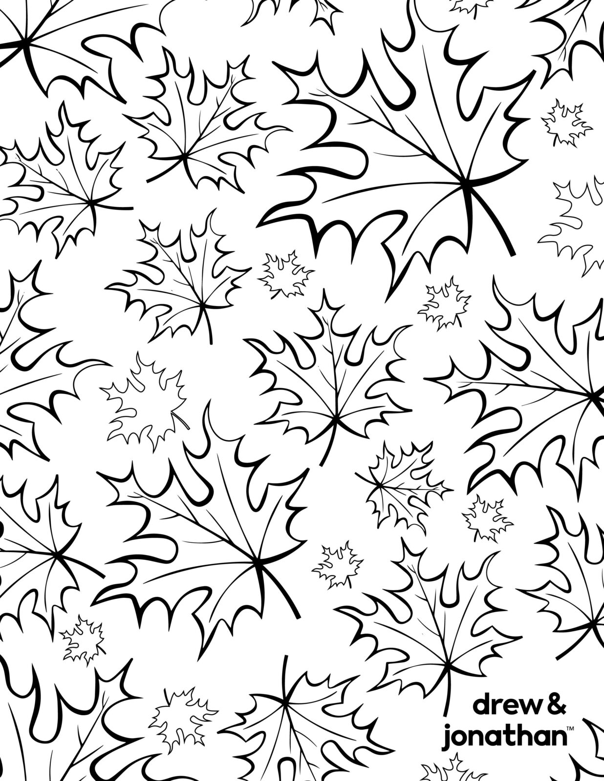 free printable thanksgiving coloring sheets leaves