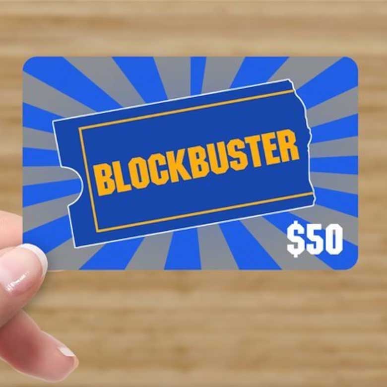 fake blockbuster gift card