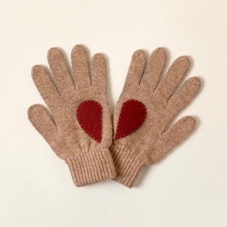 hidden heart gloves