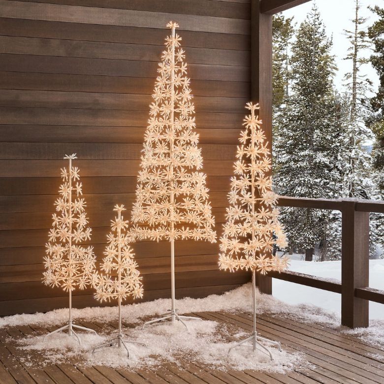snowflake christmas tree set