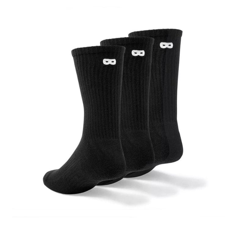 black crew socks