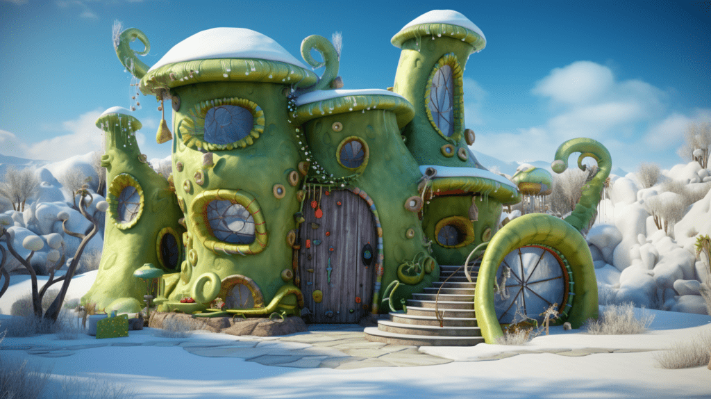 the grinch's house according to AI