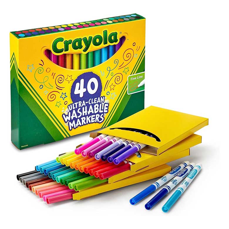 Crayola Ultra Clean Fine Line Washable Markers - Drew & Jonathan