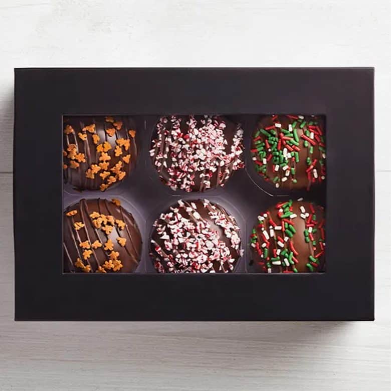 Simply Chocolate Hot Cocoa Bombs, Set of 6